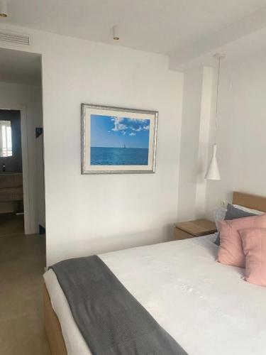 Golf-Beach-Apartment-in-Costa-del-Sol-Life-in-Malaga-Terraza privada con vistas a la Catedral